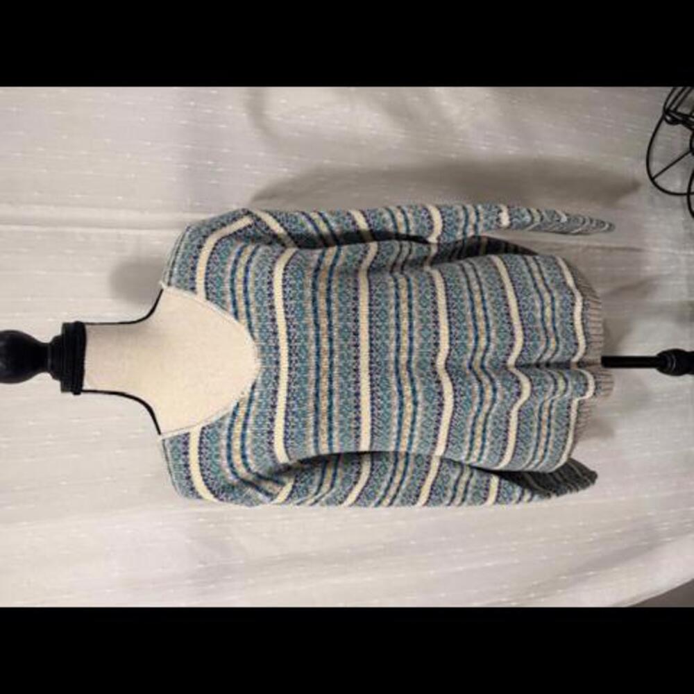WOMEN'S HANDKNIT SWEATER BINGHAMTON KNITTING CO MADE IN USA SZ LARGE